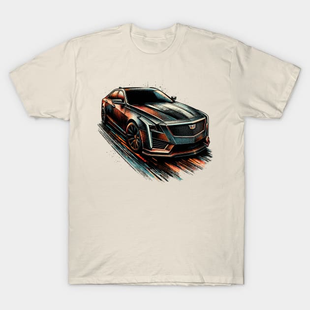 Cadillac CT6 T-Shirt by Vehicles-Art